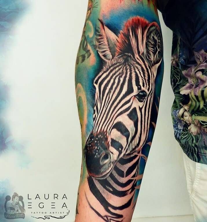 Zebra Tattoos 25