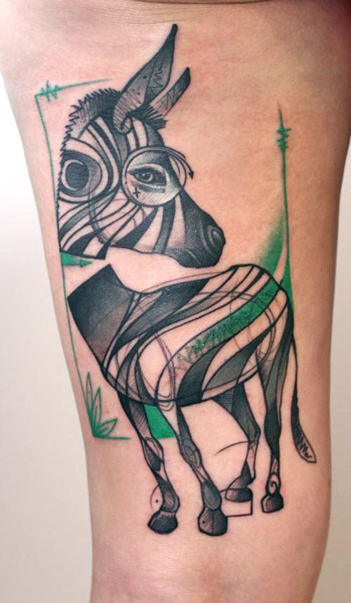 Zebra Tattoos 30