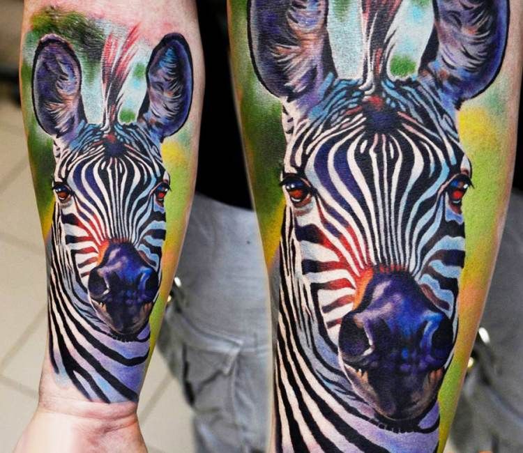 Zebra Tattoos 33