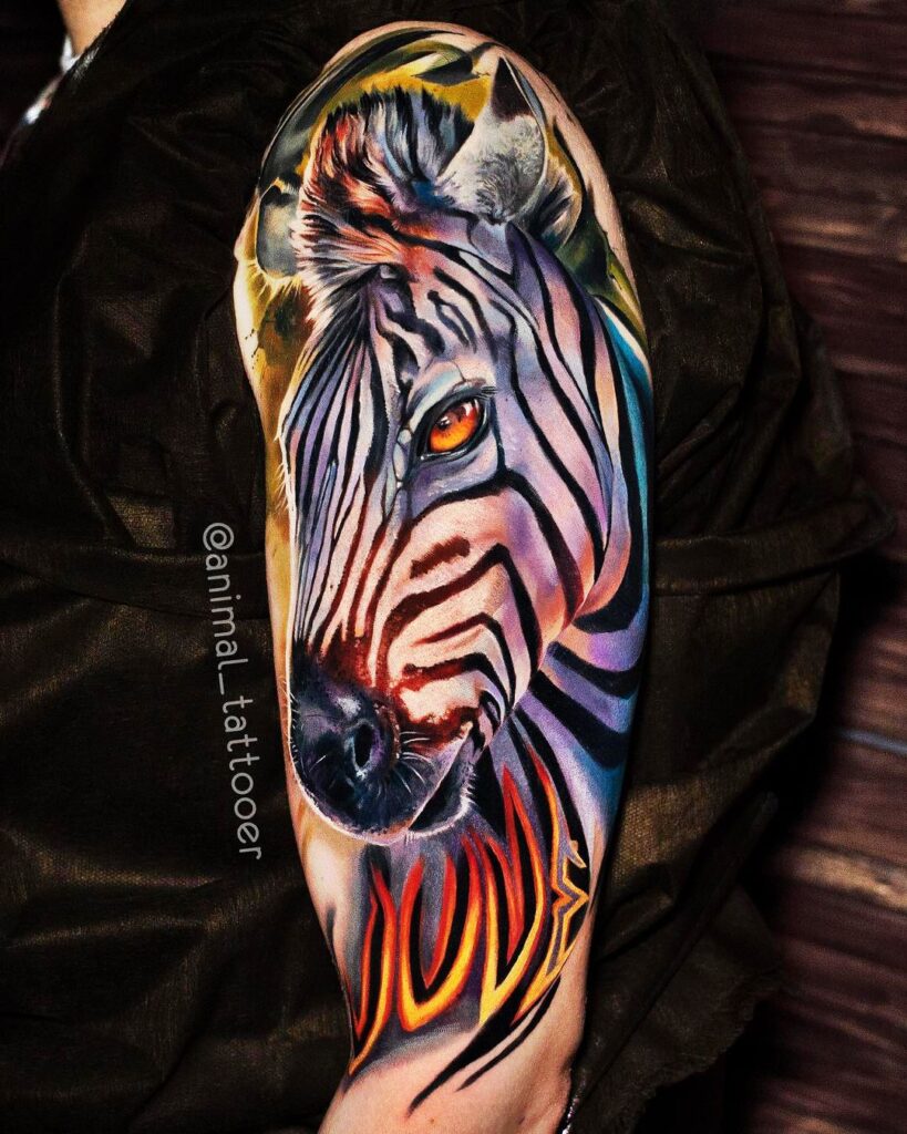 Zebra Tattoos 36