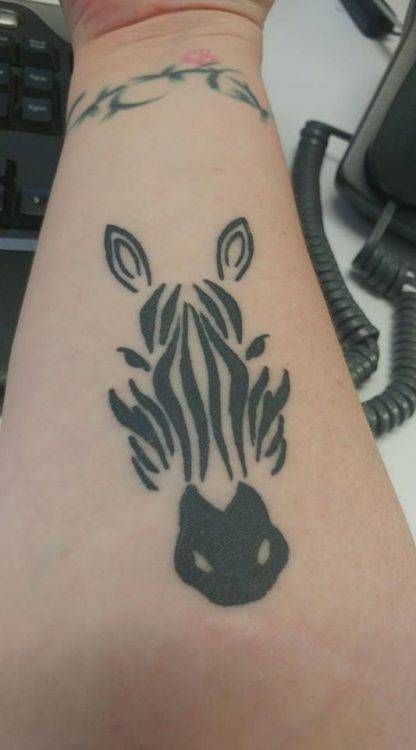 Zebra Tattoos 70
