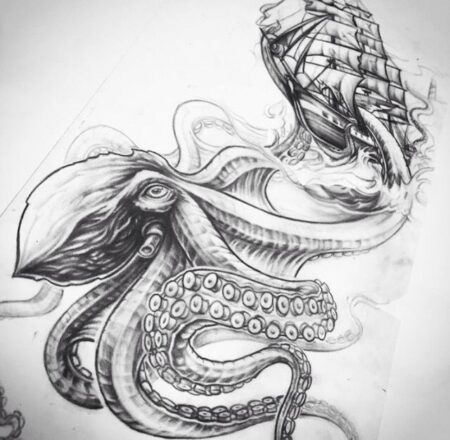 245+ Superior Kraken Tattoos Ideas (2022) - TattoosBoyGirl