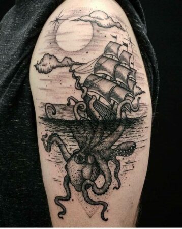 245+ Superior Kraken Tattoos Ideas (2022) - TattoosBoyGirl