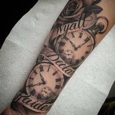 Clock Tattoo 100