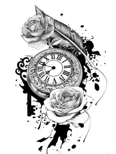 Clock Tattoo 115