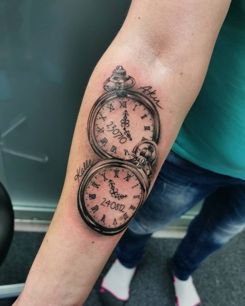 Clock Tattoo 150
