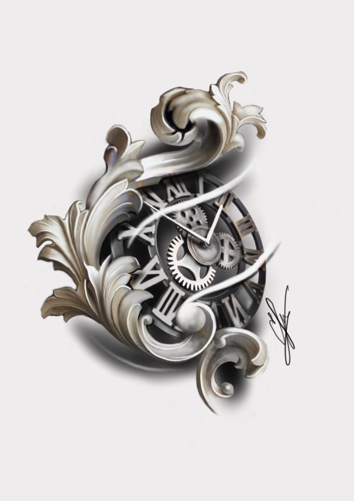 Clock Tattoo 159