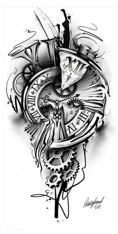 Clock Tattoo 24