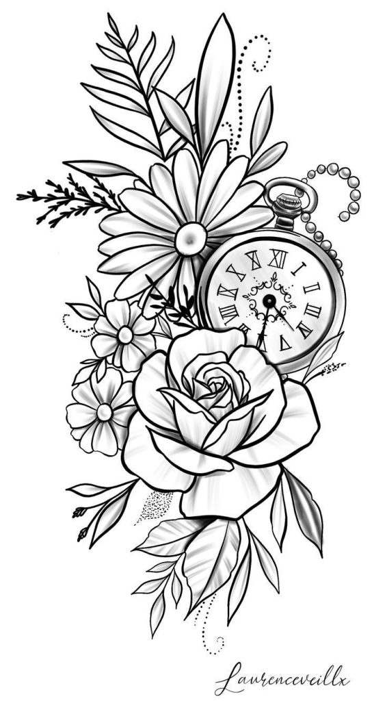 Clock Tattoo 37