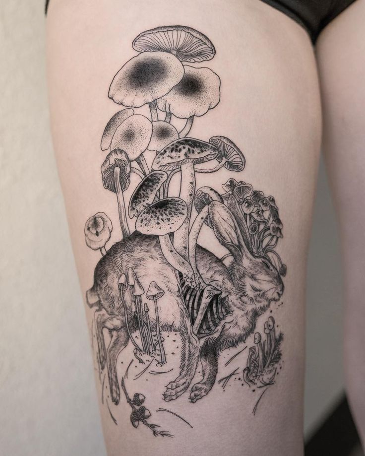 Mushroom Tattoo 11