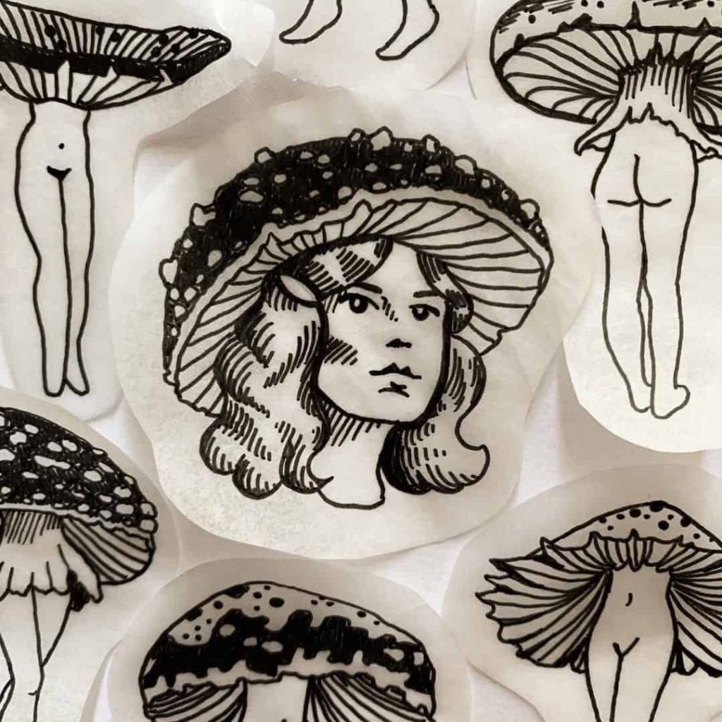 Mushroom Tattoo 111
