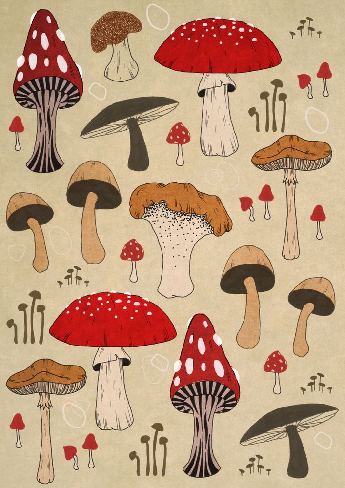 Mushroom Tattoo 130