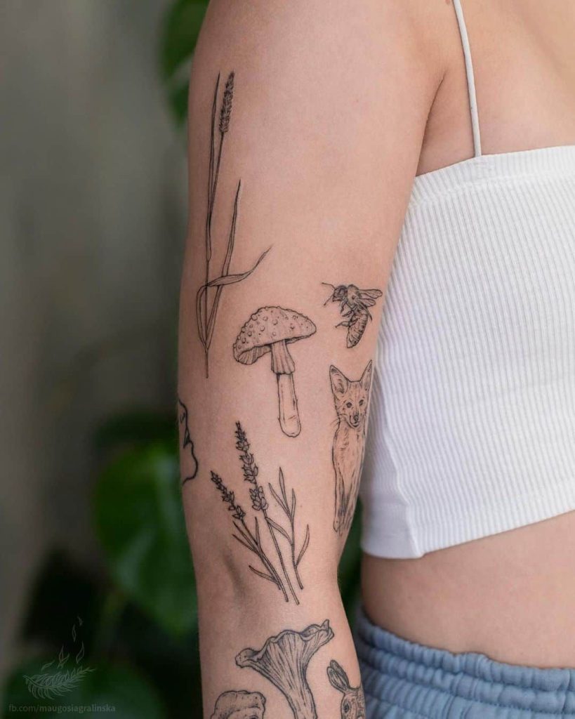 Mushroom Tattoo 135