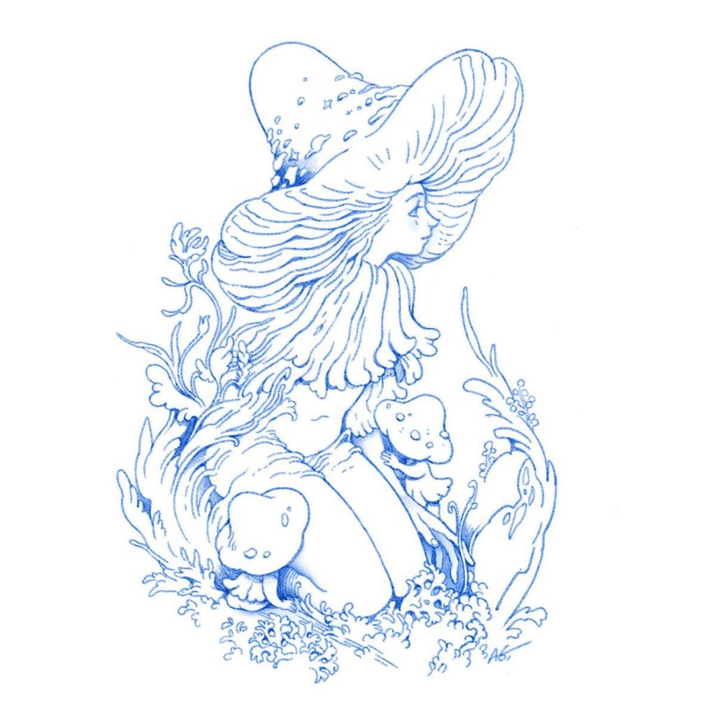 Mushroom Tattoo 17