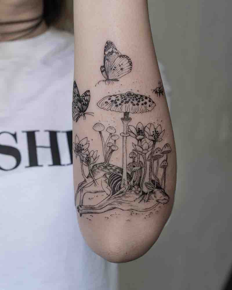Mushroom Tattoo 23