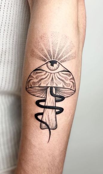 Mushroom Tattoo 27