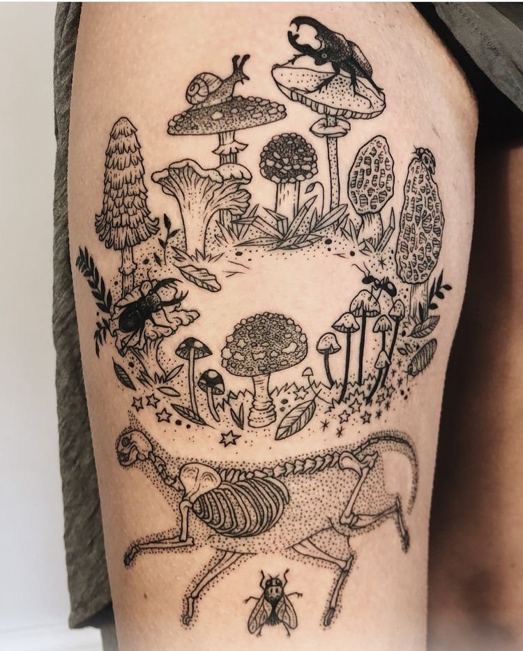 Mushroom Tattoo 88