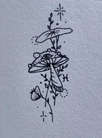 Mushroom Tattoo 99