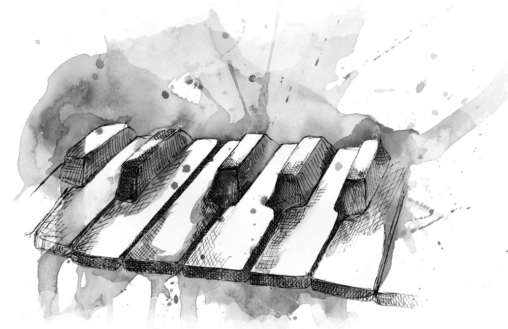 Piano Tattoos 100