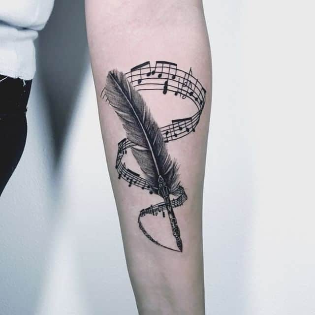Piano Tattoos 12