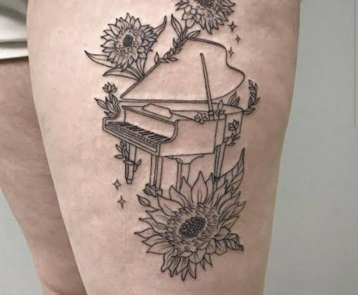 Piano Tattoos 160