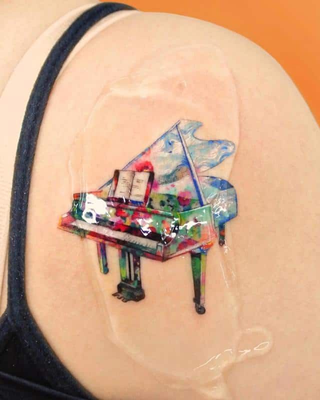 Piano Tattoos 33