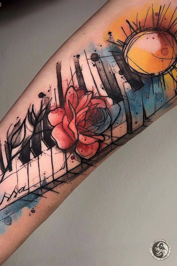 Piano Tattoos 5