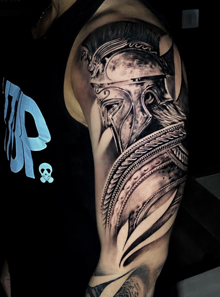 Spartan tattoo I just got done Saving for the rest of it now   rBesttattoos