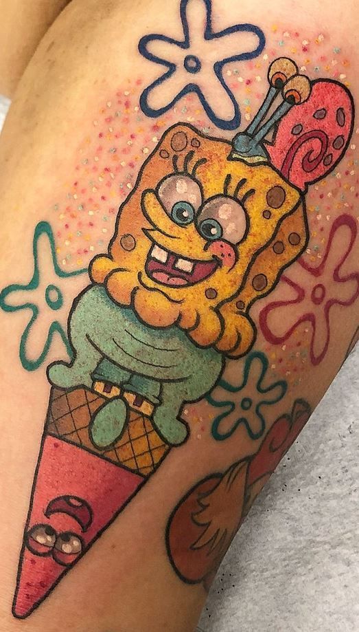 Spongebob Tattoo 131