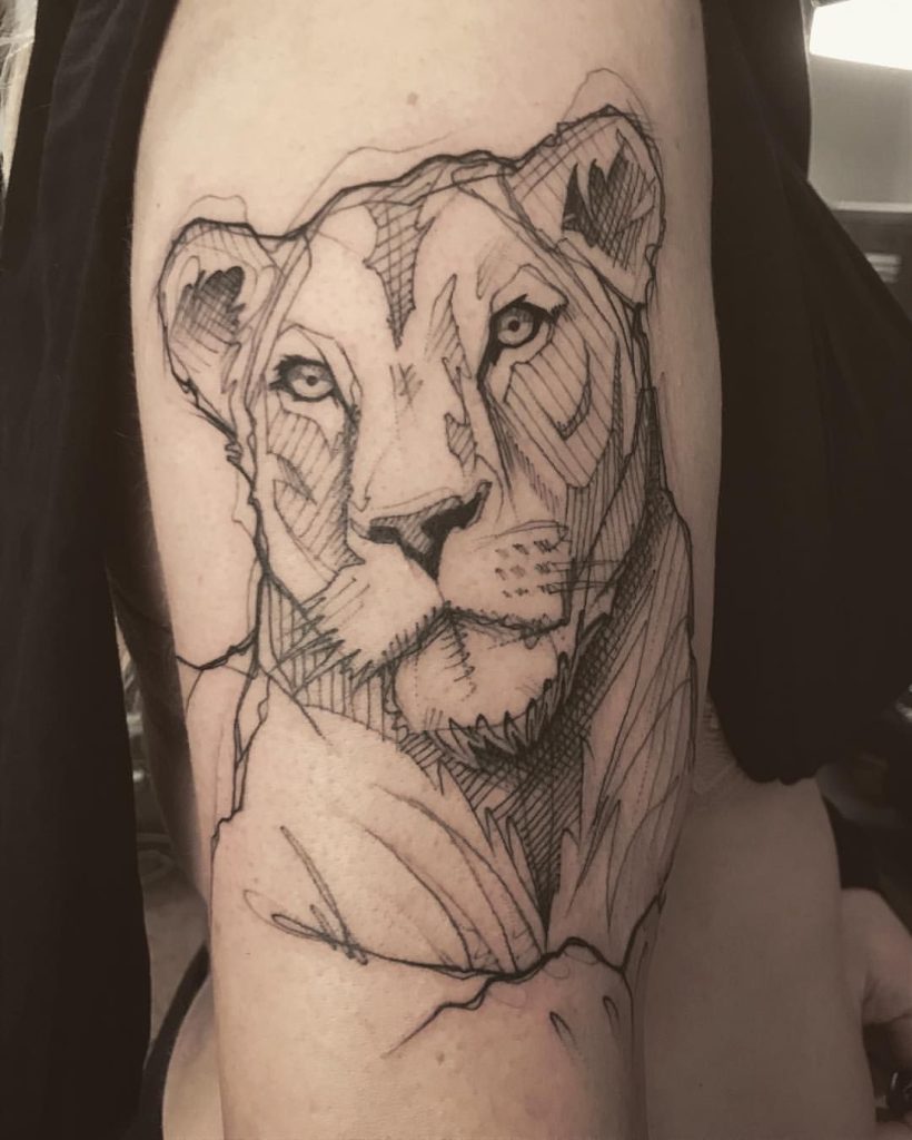 Lioness Tattoo 129