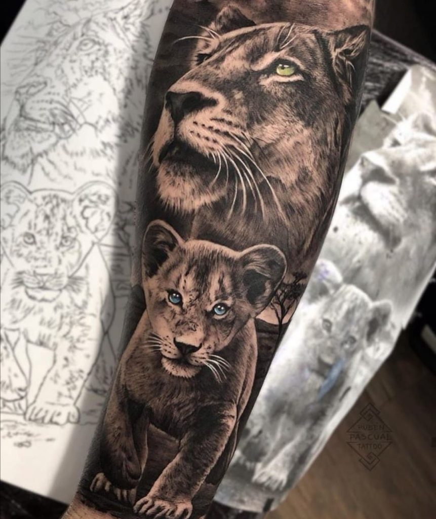 Lioness Tattoo 69