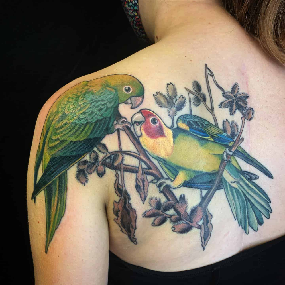 228+ Parrot Tattoos Designs and Ideas (2023) - TattoosBoyGirl