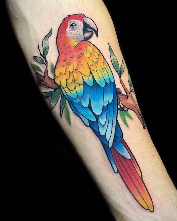 Parrot Tattoo 132