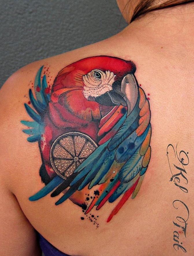 Parrot Tattoo 180