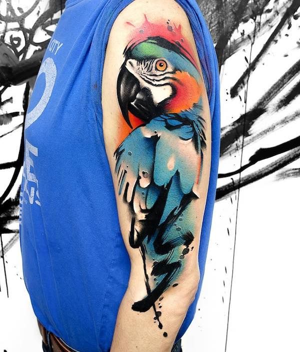 Parrot Tattoo 204