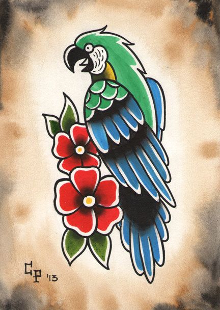 Parrot Tattoo 206
