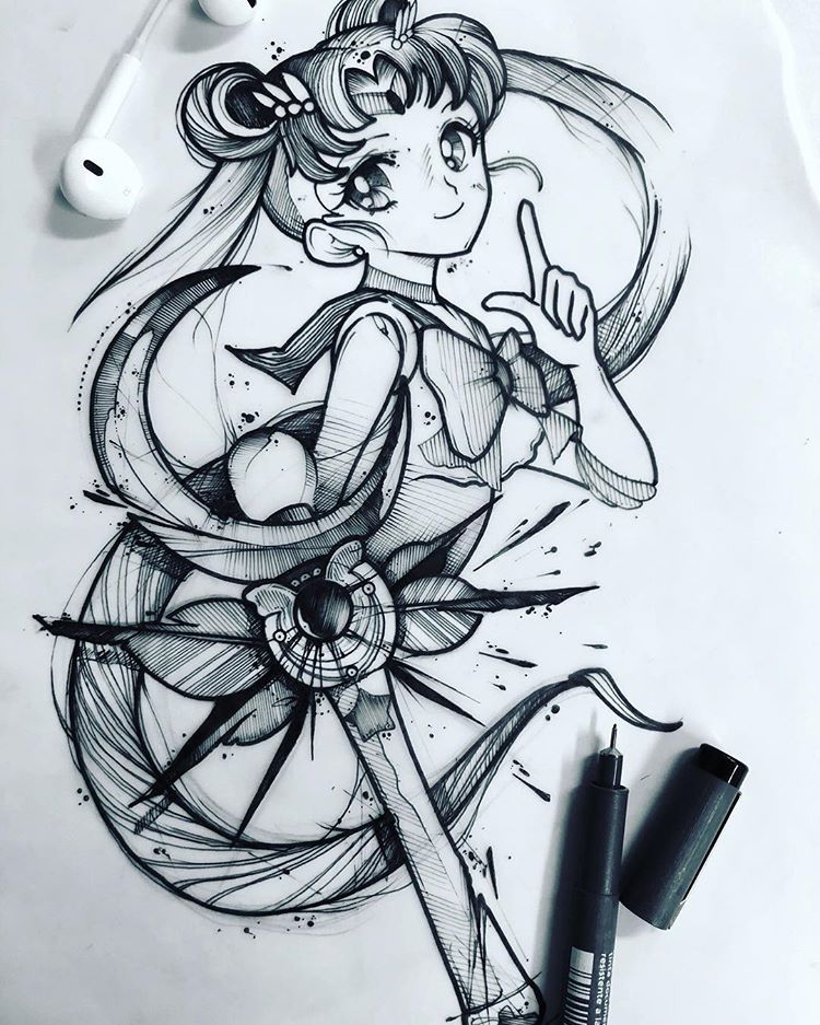 Sailor Moon Tattoo 81