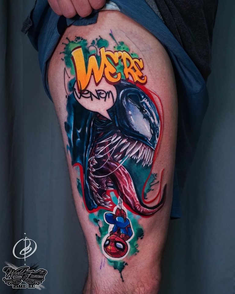 225 Venom Tattoos Designs And Ideas 2023 TattoosBoyGirl Venom Tattoo 32 768x960