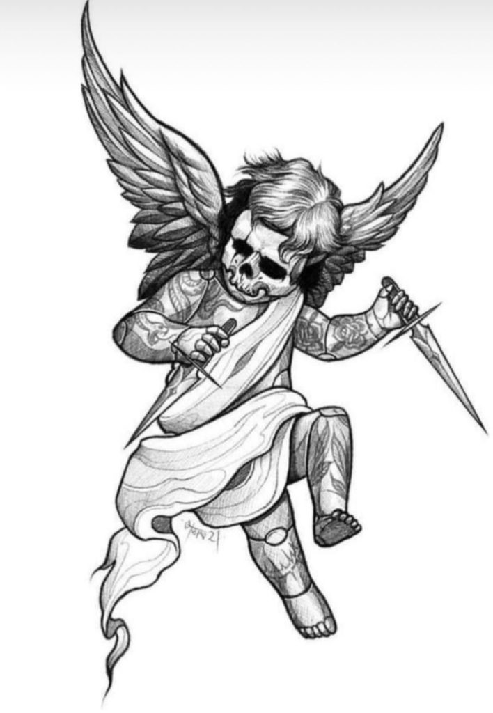 Cherub Tattoo 195