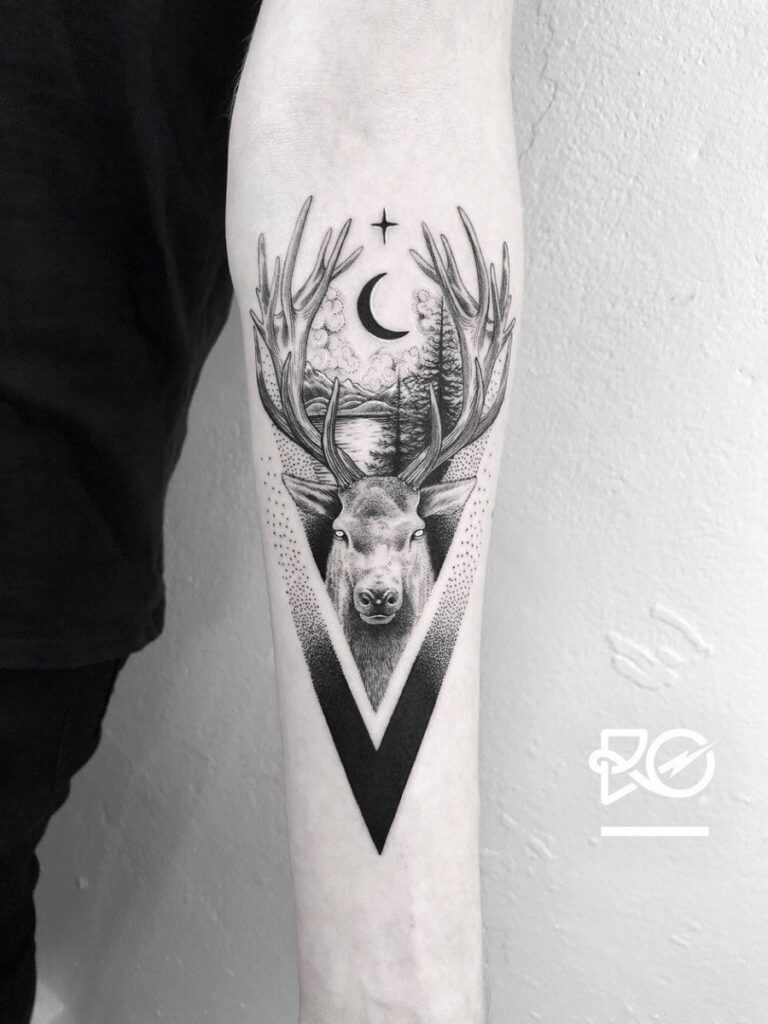 Deer Tattoo 102