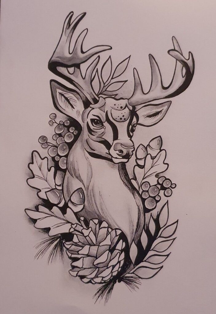 Deer Tattoo 103