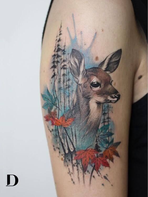 Deer Tattoo 106