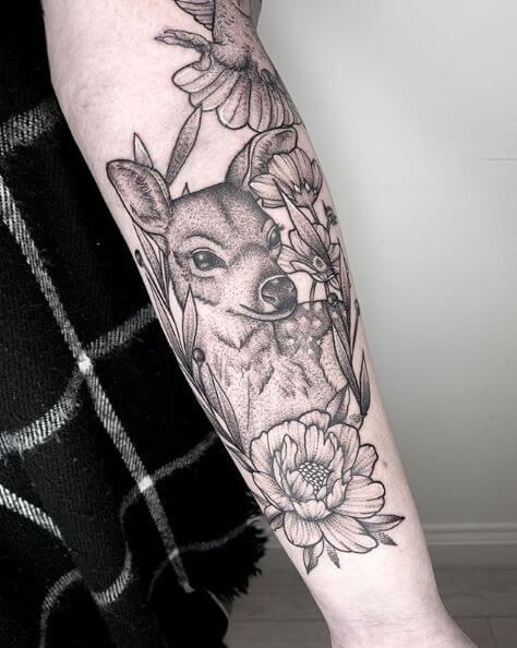 Deer Tattoo 120