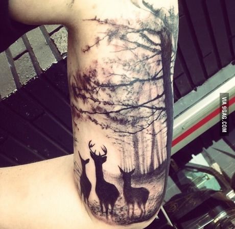Deer Tattoo 140