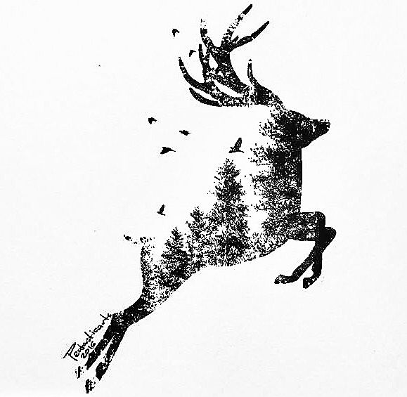Deer Tattoo 208