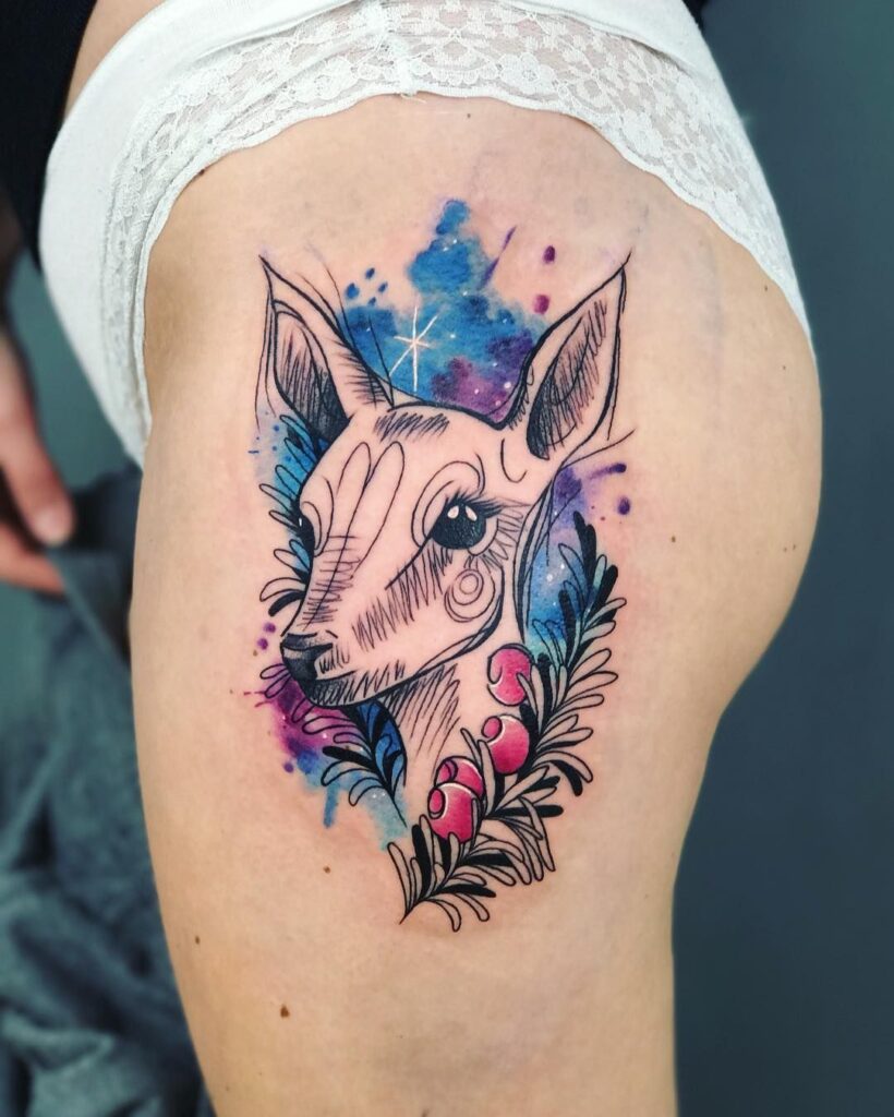 Deer Tattoo 217