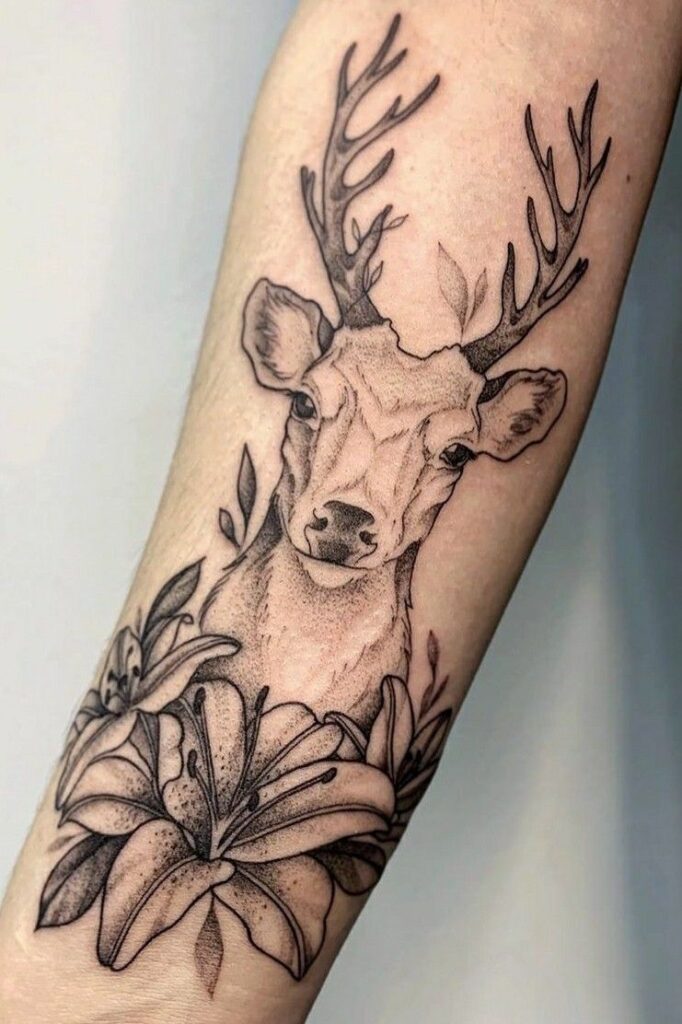 Deer Tattoo 219