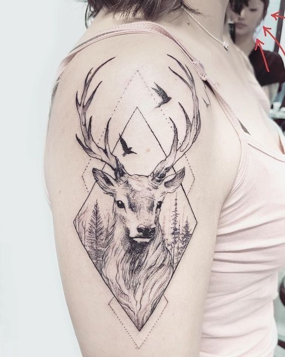 Deer Tattoo 222