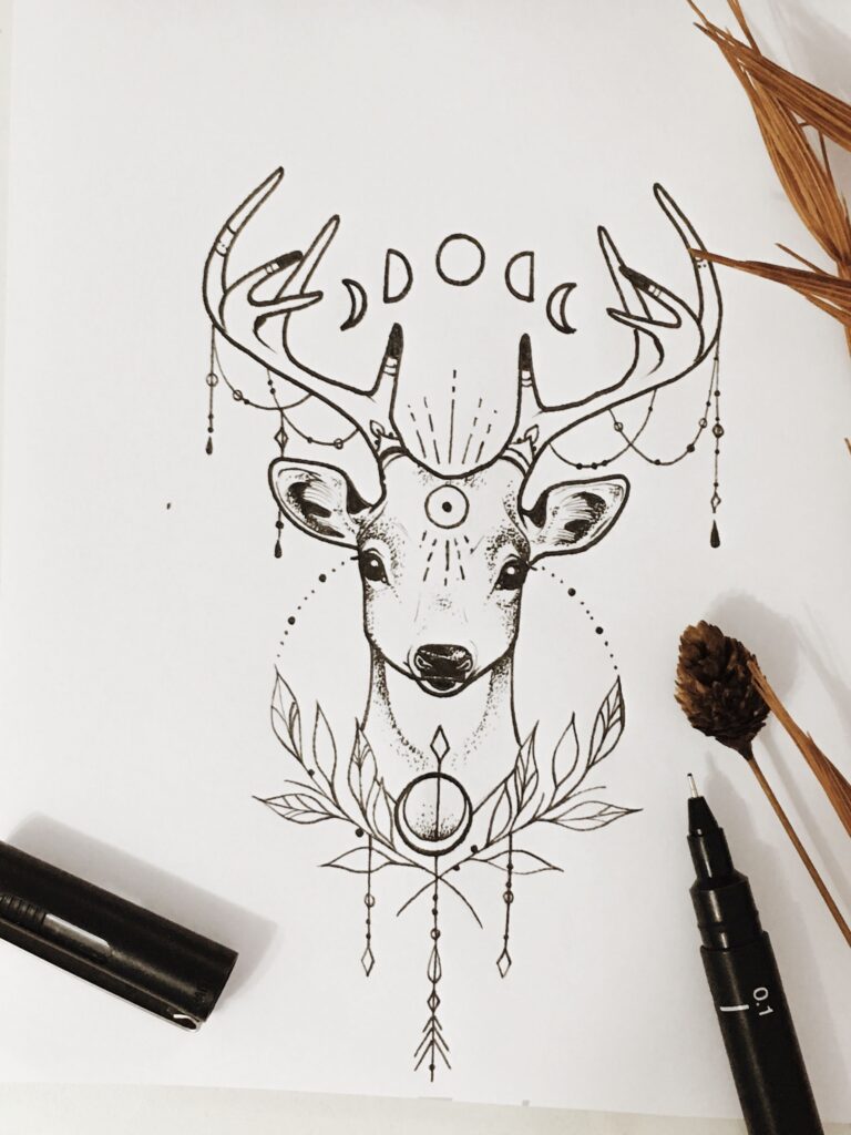 Deer Tattoo 224