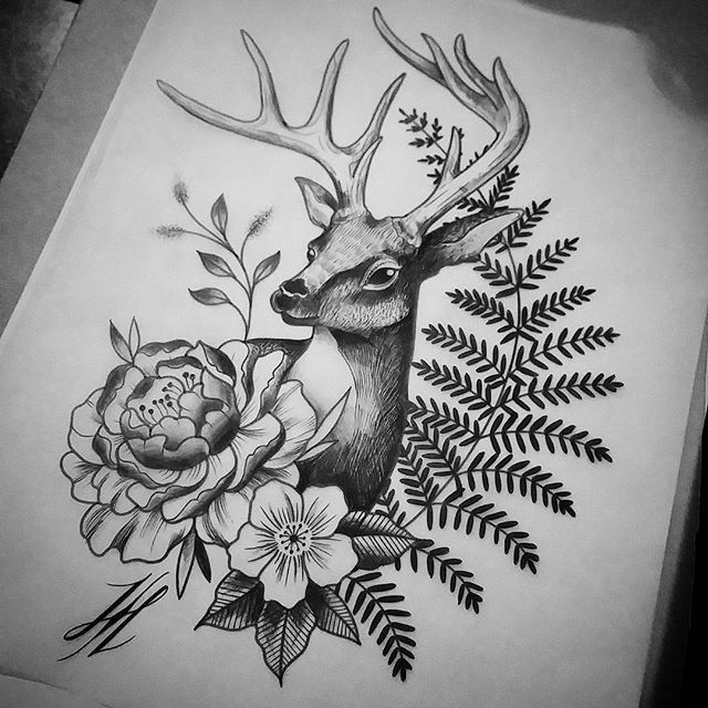 Deer Tattoo 23